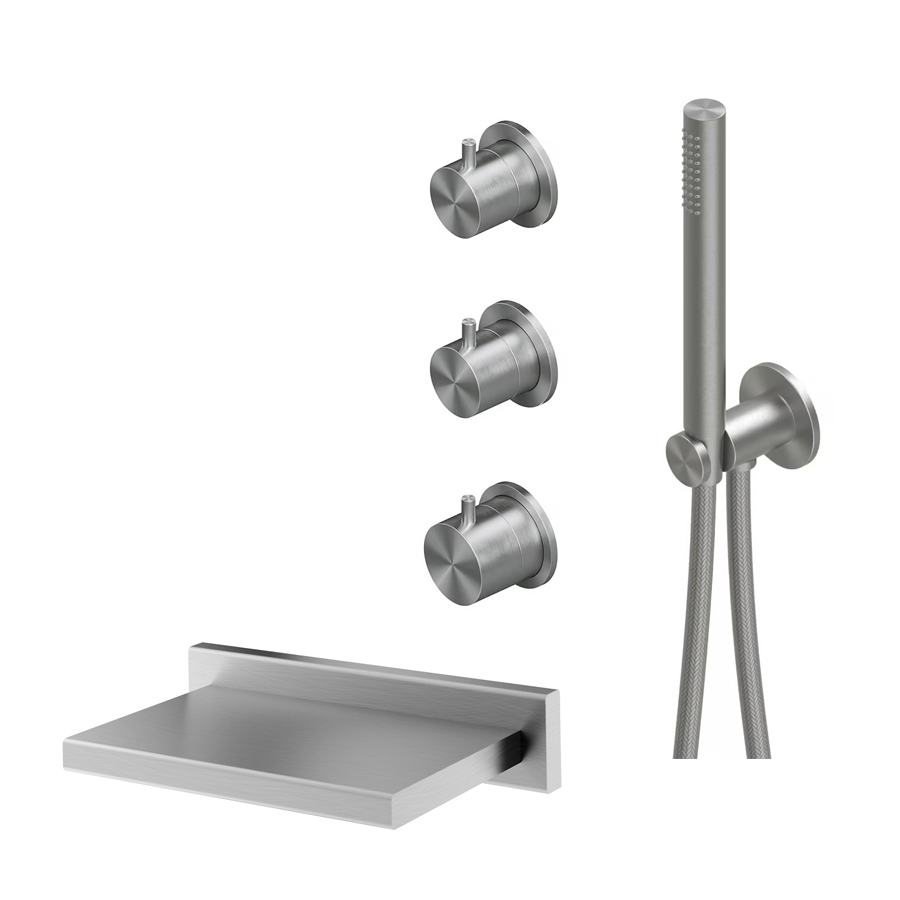 콰드로 2 WAY THERMOSTATIC(자동온도조절) 1249AS 매립욕조수전세트 SET3 이미지