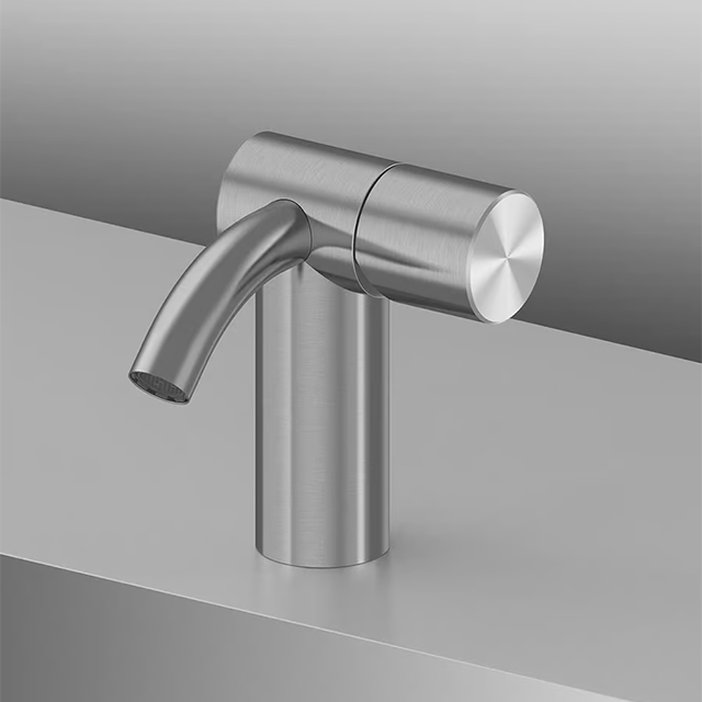 QUADRO HUM 시리즈 1홀 세면수전 (무광 스테인레스) 이미지