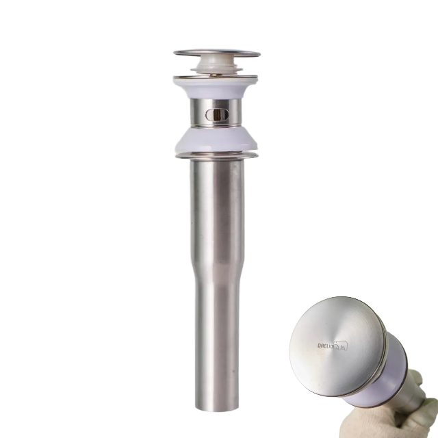 하이브리드 니켈 폽업 오버배수구용 1인치 1.25인치 홀 모두 호환 가능 이미지